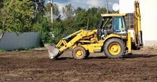 Выравнивание рельефа в Переславле-Залесском в октябре